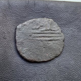 #p405# Ottoman copper Mangir coin of Bayezid I from 1389-1402 AD