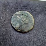 p555# Anonymous bronze Greek city issue coin from Adramytion from 200-100 BC