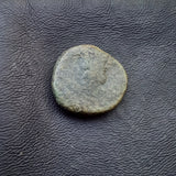 #p469# Byzantine pentanummium coin of Justin I from 518-525 AD (Christogram)