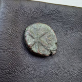 #p470# Byzantine pentanummium coin of Justin I from 518-525 AD (Christogram)