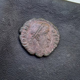 #p438# Roman Bronze coin issued by Constans from 347-348 AD