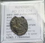 #p622# Roman Antoninianus coin of Emperor Aurelian from 272-274 AD