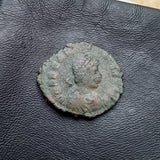 #P627# Roman Bronze coin issued by Arcadius from 384-388 AD