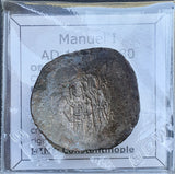 #M247# Byzantine Trachy coin of Manuel I from 1143-1180 AD (Constantinople)