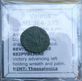 #q197# Roman Bronze coin issued by Valens from 364-375 AD