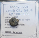 #p700# Anonymous Greek City Issue Bronze Coin of Palmyra from 100-300 AD