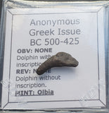 #p667# Greek Scythian 'dolphin' coin from Olbia, 500-425 BC