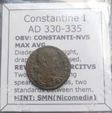 #P910# Roman Bronze coin issued by Constantine I from 330-335 AD