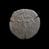 #q161# Rare Bulgarian trachy coin of Ivan Sratsimir from 1356-1397 AD