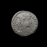 #q180# Roman Bronze coin issued by Constans from 348-350 AD