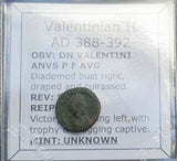 #P596# Roman Bronze coin of Valentinian II from 388-392 AD
