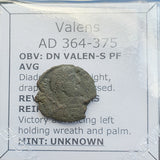 #p645# Roman Bronze coin issued by Valens from 364-375 AD