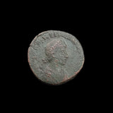 #P596# Roman Bronze coin of Valentinian II from 388-392 AD