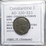 #m152# Roman Bronze coin issued by Constantine I from 320-321 AD