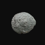 #q055# Roman Bronze coin issued by Constantius II from 347-348 AD