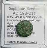 #q092# Roman provincial bronze coin Septimius Severus, 193-211 AD Marcianopolis