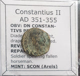 #k364# Roman Bronze coin issued by Constantius II from 351-355 AD