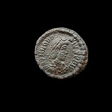 #q048# Roman Bronze coin issued by Theodosius I from 384-387 AD