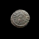 #q048# Roman Bronze coin issued by Theodosius I from 384-387 AD