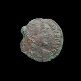 #p795# Rare Roman Bronze coin issued by Magnus Maximus from 383-388 AD
