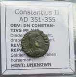 #p969# Roman Bronze coin issued by Constantius II from 351-355 AD
