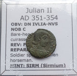 #p967# Roman Bronze coin issued by Julian II from 351-354 AD