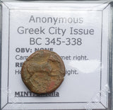 #q275# Anonymous Sicilian Greek coin from Entella, 345-338 BC