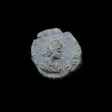 #p965# Roman Bronze coin issued by Arcadius from 388-395 AD