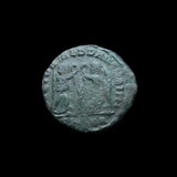 #p898# Roman Bronze coin issued by Constans from 347-348 AD