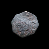 #o981# Spanish copper maravedi coin of Ferdinand VI from 1746-1759 AD