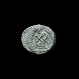 #q139# Small Roman Bronze Ae4 coin issued by Marcian from 450-457 AD