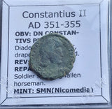 #g182# Roman Bronze coin issued by Constantius II from 351-355 AD