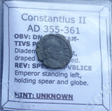 #i567# Roman Bronze coin issued by Constantius II from 355-361 AD