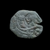 #k967# Spanish Countermarked 8 maravedis coin of Philip IV, 1636/1652 AD