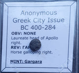 #h580# Anonymous Greek City Issue Bronze coin of Gargara from 400-284 BC