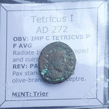 #p316# Roman Antoninianus coin of Tetricus I from 271-274 AD
