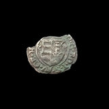 #f201# Hungarian silver denar coin of Matthias II from 1619 AD