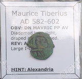 #e103# Byzantine 12 Nummi coin of Maurice Tiberius from 582-602 AD