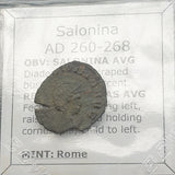 #Q472# Roman Antoninianus coin of Salonina from 260-268 AD