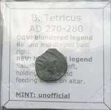 #N741# Roman barbarous issue coin of Tetricus from 270-280 AD
