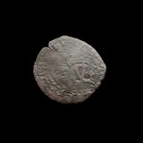 #o367# Spanish copper blanca coin of Ferdinand V from 1474-1504 AD