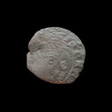 #o367# Spanish copper blanca coin of Ferdinand V from 1474-1504 AD