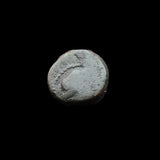 #f141# Greek bronze coin from Seleucid King Antiochus III, 222-187 BC