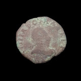 #N304# French copper double tournois coin of Louis XIII from 1636 AD