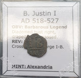 #f958# Barbarous Issued Byzantine 12 Nummi  coin of Justin I from 518-527 AD