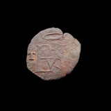 #q345# Spanish Medieval blanca coin of Philip II from 1566-1585 AD