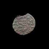 #L392# Hungarian copper denar coin of King Ferdinand II from 1630-1638 AD