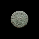 #N295# French copper tournois coin of Louis XIV from 1648 AD