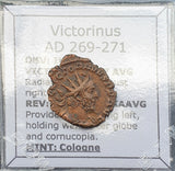 #Q479# Roman bronze Antoninianus coin of Victorinus  from 269-271 AD