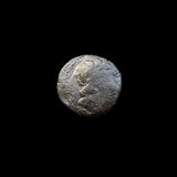#f128# Greek bronze ae12 coin from Seleucid King Antiochus III, 222-187 BC